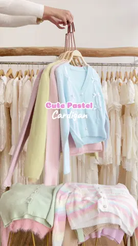 Cute Pastel Cardigan😍🌸🦋💜🕊️🎀 #cardiganoutfit #cardigan #koreanfashion #koreanoutfit #appleblossom #pasteloutfit #cardogankorea 