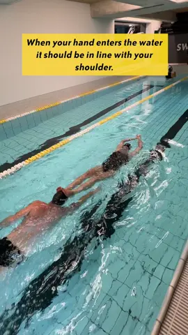 Swimming behind another person and ensuring your head pushes forward, without hitting their legs, is an effective way to check if your stroke mechanics are correct—particularly for hand entry and alignment.  Here’s why it works and how to do it effectively: Why It Works Alignment Feedback: If your hand crosses the centerline upon entry, your head will naturally tilt or your body will fishtail, making it hard to maintain a straight push forward. Shoulder Width Awareness: By aiming to keep your hand entry at shoulder width, you'll avoid hitting their legs, promoting better form. Streamlining: It emphasizes keeping your body and head aligned, helping develop a better streamlined position. How to Perform This Drill Pair Up: Have a swimmer in front of you swimming at a slow, steady pace. Stay just behind them but close enough that you can make slight contact. Head Position: Keep your head still and aligned, lightly pressing on their feet or legs with your head as you swim. Focus on Form: Pay attention to your arm entry and ensure it's parallel to your shoulder line, not crossing over. Adjust Accordingly: If you feel yourself losing contact with their legs or hitting them awkwardly, reassess your entry path and body alignment. This exercise is great for freestyle technique refinement and helps eliminate common issues like over-rotation or poor alignment. #Swimming #swimgym #swimlife #swimrun #swimbikerun #openwaterswimming #swimmeme #swimmemes 