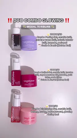 duo combo terbaik under 100ribu #fyp #brightening #peeling #retinol #g2g #glad2glow 
