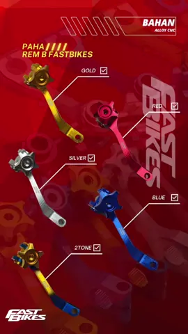Mau Paha Rem kamu kece? Beli Paha Rem B Fastbikes, Bahan alloy CNC  Bisa untuk semua motor universal honda Yamaha Suzuki  #paharem #fastbike #fastbikeindonesia #modifikasimotor #remmotor #keranjangakuning #checkoutnow 