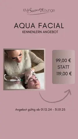 AQUA FACIAL SPECIAL 🫧  Ab sofort könnt ihr eure Termine für die Aqua Facial Behandlung buchen 😍 Ich freue mich sehr, euch mit dieser wundervollen Behandlung verwöhnen zu dürfen💆🏼‍♀️ Sichert euch jetzt euren Termin und profitiert von meinem Kennenlern Angebot ✨ #fyp #viral_video #tik_tok #skincare #aquafacial #GlowUp #skinhealth #SelfCare #facialtreatment #gesichtsbehandlung #kosmetik #special #beauty #karlsruhe #bruchsal #weingartenbaden 