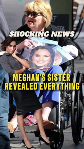 Breaking news. Meghan Markle's sister reveals everything. Meghan Markle's sister, Samantha Markle, said that Meghan's actions toward the Royal Family are nothing new, as she had previously done similar things to her own family, parents, and many others. #royalfamily #breakingnews 