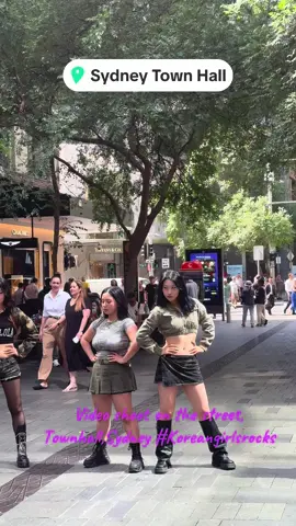 Random Video shoot on the street, Townhall,Sydney #Koreangirlsrocks #dayoff #citytour#sydney #2024 #australia🇦🇺 #dance@TikTok @Shou @Sydney 