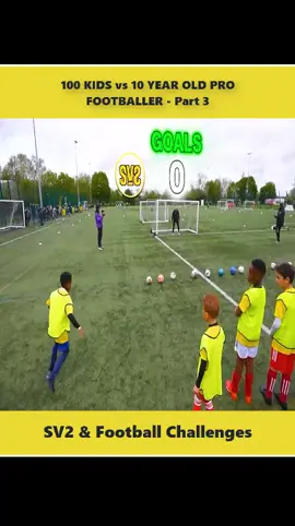 100 KIDS vs 10 YEAR OLD PRO FOOTBALLER - Part 3 #sv2 #football #footballchallenge #footballtiktok #fyp #viral #trending 