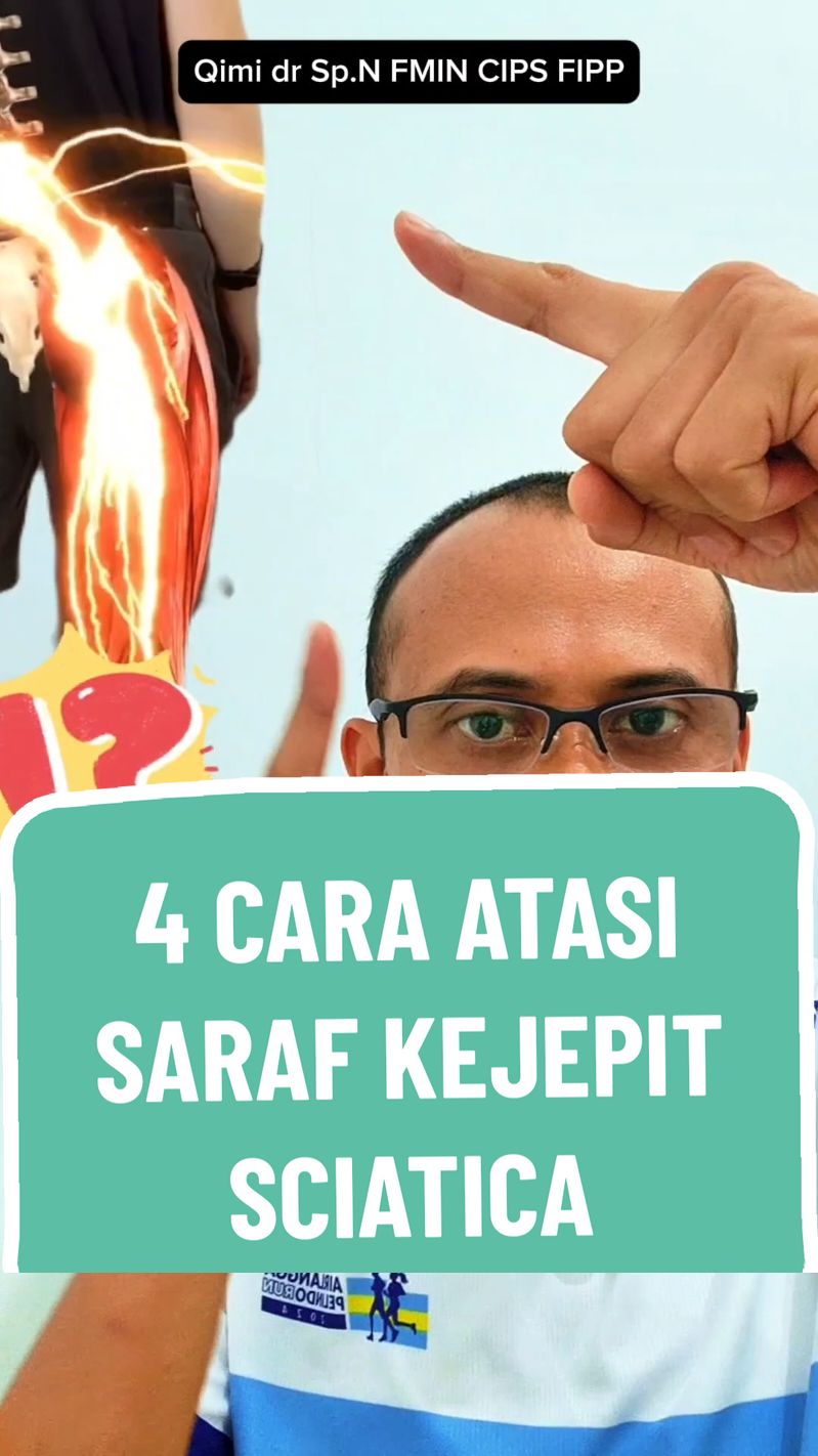 Empat langkah mudah atasi saraf kejepit sciatica. Tulis 'SEHAT SARAF' akan saya kirim PDF Cara Mengatasi Saraf Kejepit Sciatika. Konsultasikan ke Dokter Anda. Kami di Balikpapan Kaltim di @praktek_dokter_saraf_mata  dan di @RS Pertamina Balikpapan  siap membantu keluhan saraf kejepit.@OptikAinunBpp  #sciatica #sciaticapain #sarafterjepit #sarafkejepit #doktersarafku #doktersarafqimi #rspertaminabalikpapan #balikpapan #praktekdoktersarafmatabalikpapan #perdosni #doktersaraf