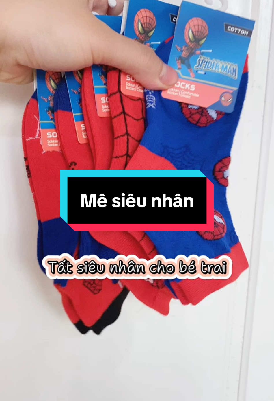 Tất cho bé nào mê siêu nhân . Bé nào k chịu đeo tất mà mê siêu nhân thì có ngay tất siêu nhân cho các bé đeo k muốn tháo ra luôn #xaykenhtiktok #tiepthilienket #ngungukhon #xuhuong 