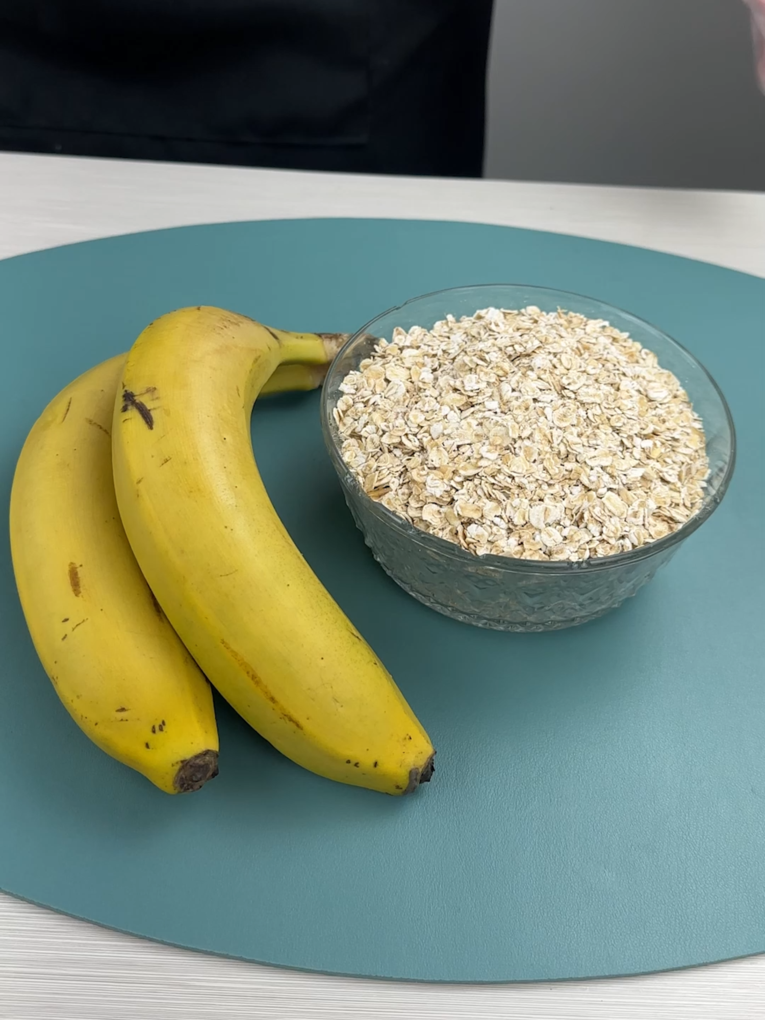 Com Bananas e Aveia eu preparei um delicioso e nutritivo café da manhã !