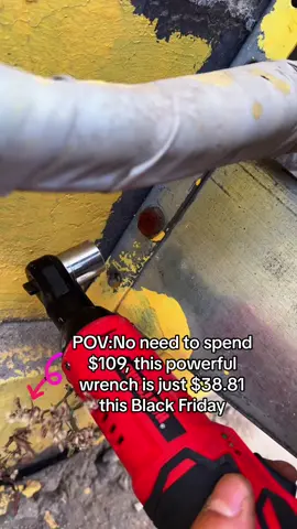 No need to spend $109, this powerful wrench is just $38.81 this Black Friday#blackfridayearlydeals #tiktokshopblackfriday #blackfridaydeals #electricians #tool #powerwrench #wrench 