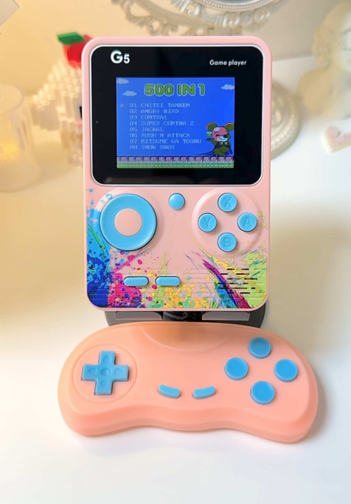 Seru bgt main game boy ini ada 500 game kadang main sampe lupa waktu, batrenya awet polllll dan layarnya gede. Dapat konsol jg jdi bisa main ber2 dan bisa disambungin ke tv #gameboy #gameboys #pspg5 #gameboyconsole #consoleportable #fyp 