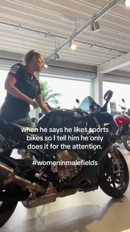 relatable.  #womeninmalefield #trend #biker #girlssupportgirls #girlbiker 