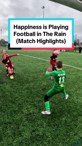Happiness is Playing Football in The Rain #goalkeeper #highlights #kiddegea #fyp 