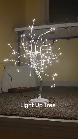 This little tree with lights is adorable.  I am using it for Christmas decor, but it is meant to be used year round. #tree #light #treelights #christmas #christmasdecor #decor #small #holidaycountdown #holidayshopping #tiktokshop #tiktokshopfinds 