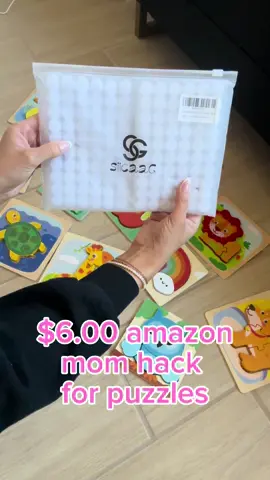 #momhack for #puzzles I wish I wouldve known sooner!! #amazonproducts #MomsofTikTok #puzzletok #velcrodots #toddlersoftiktok #toddlermom #toddlertoys #organize #organizationhacks 