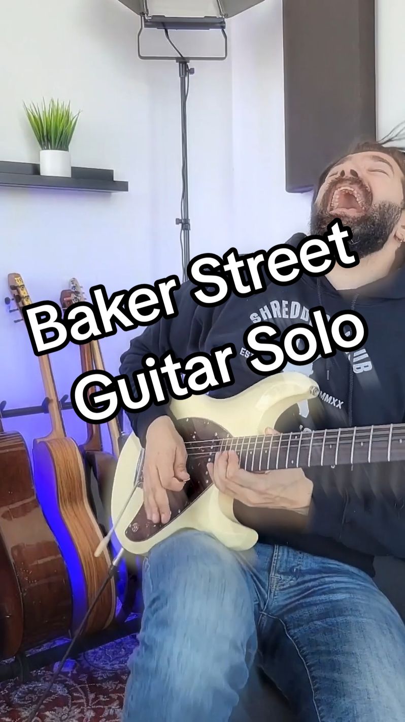Baker Street Guitar Solo #bakerstreet #saxophone #guitartok #guitarsolo 