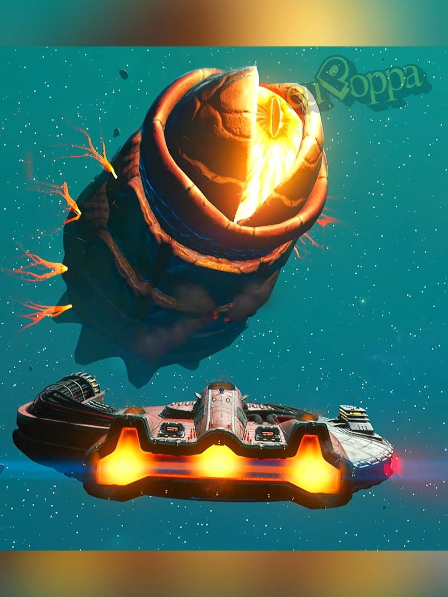 Uma gigante larva de meteoros  #nomanssky #misterio #misterios #espaço #games #universo #curiosidades