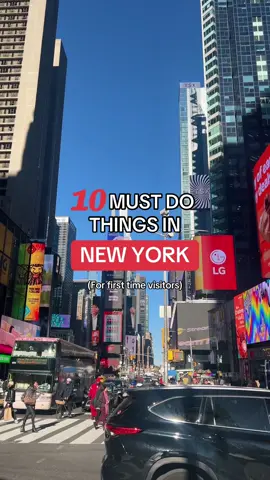 If you’re visiting New York for the first time, here are the top 10 things you NEED to tick off! How many of these have you done? #newyork #newyorkcity #ny #nyc #thingstodoinnyc #nycthingstodo #nycitinerary #nyctravel #visitnyc #travel 