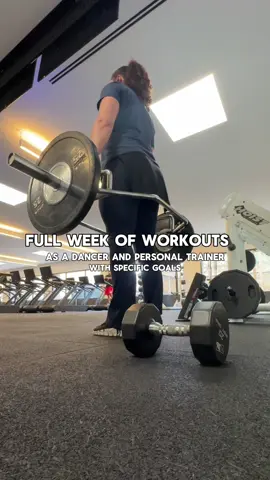 Workout split as a professional dancer training like an athlete  Specific program for specific goals  #workoutsplit #strength #training #crosstraining #dancers 