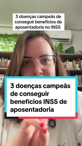 3 doenças campeãs de conseguir benefícios de aposentadoria no INSS Sou Priscila Schulz advogada especialista em direito previdenciário. #advogada #direitoprevidenciario #previdência #aposentadoria #inss #advogadainss