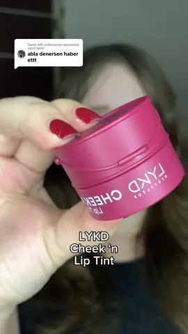 @Deniz adlı kullanıcıya yanıt veriliyor  Çokk beğendim. Krem bir ürün ama matlaşıyor özellikle yağlı ciltliler çok sever 💕💕 reklam degil  #lykd #lykdyeni #yeniürünler #lipandcheektint @Gratis 