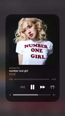 #numberonegirl #rosé #spotify 