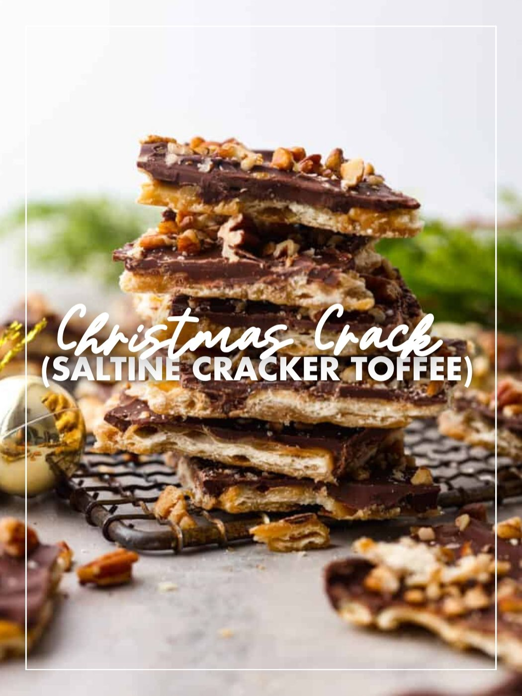 Christmas crack goes so quick in my house! I usually have to make 2 to 3 batches during the holiday season. Ingredients: -35-40 saltine crackers -1 cup butter -1 cup brown sugar -2 cups semi-sweet chocolate chips -1/2 cup chopped pecans Full recipe linked in bio.
