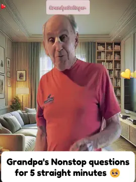 Nonstops questions of Grandpa  😅 #grandpa #family #dementia #caregiver #fyp #grandfather #father 