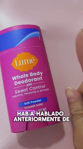 Desodorante para todo el cuerpo 👾 @Lume Deodorant  #lume #lumedeodorant #skincare #sweatcontrol 
