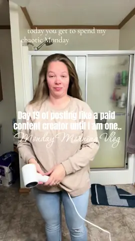 Day 19 of posting like a paid content creator until I am one. Daily vlog. A chaotic monday morning. #content #contentcreator #Vlog #dayinmylife #SAHM #momlife #mondaymorning #momtok #hoosiermomtok 