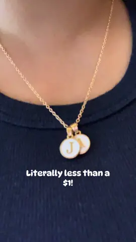 Cute little letter charm necklace! 🫶🏼 ✨ #tiktokshop #tiktokshopcybermonday #christmas #jewelrytiktok #jewelry 