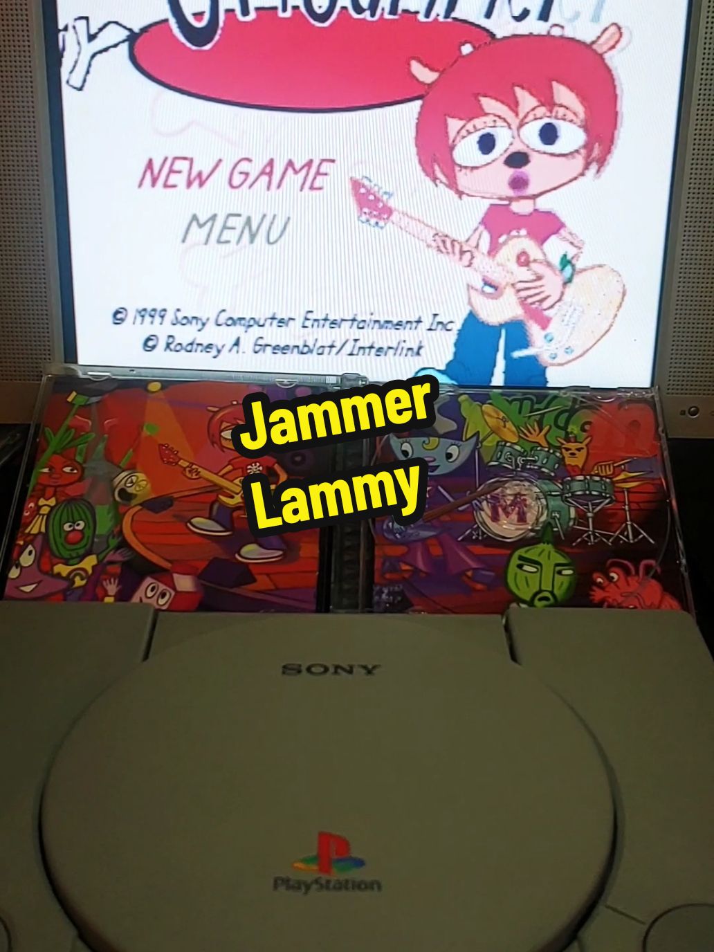 Do you remember Um Jammer Lammy. Before Guitar Hero, we had this classic PlayStation game. This 'PaRappa' spin-off tells the story of Lammy, a guitarist for the rock band MilkCan, and her adventure to get to her concert in fifteen minutes. #umjammerlammy #parappatherapper #playstation #psone #psonegames #sony #sonyplaystation #videogames 