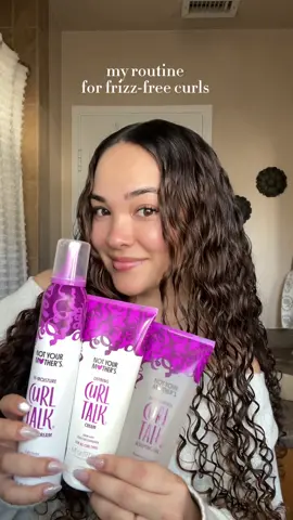 officially perfected my frizz-free curly hair routine using @Not Your Mother’s curl talk line from @Walmart! #ad #NYMPartner #curlyhairroutine #curltalk #curls #waves