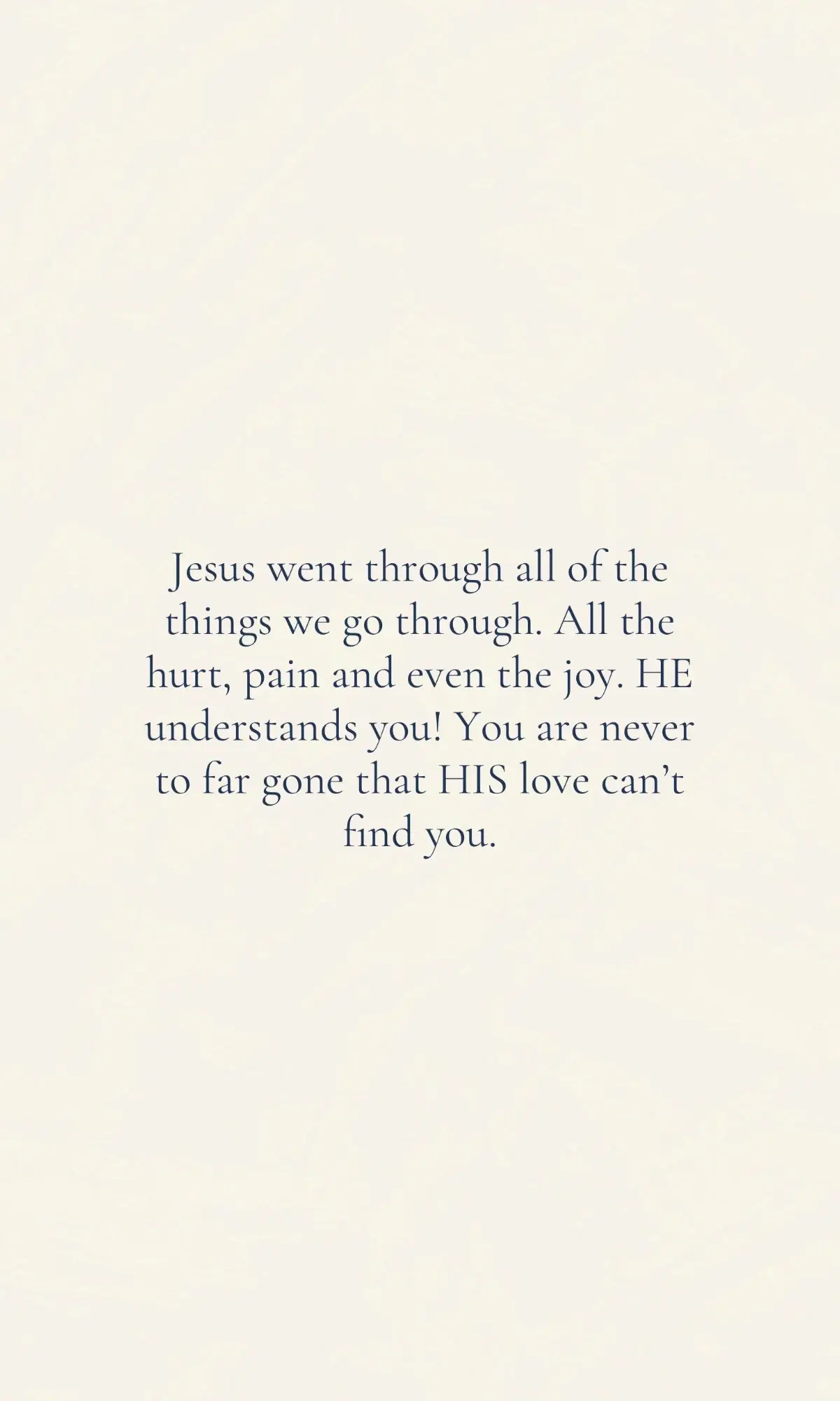 HE understands you because HE went through it! God loves you and will always love you! #God #godlovesyou #jesus #jesusisking #bible #bibleverse #bibleverse #christian #christiantiktok #christiangirl #christianity #fyp #foryourpages 
