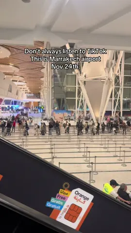 What ws my suprise to see the airport not so busy when thi is suppose to lo be a pick season? #marrakech #airport #tiktok 