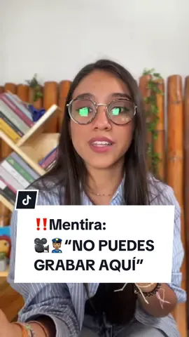 Sí puedes grabar en la vía pública 💁🏽‍♀️🎥 ¡No te dejes! 👀 #comunicaciones #rodaje #grabacion #comunicacionaudiovisual #cienciasdelacomunicacion 