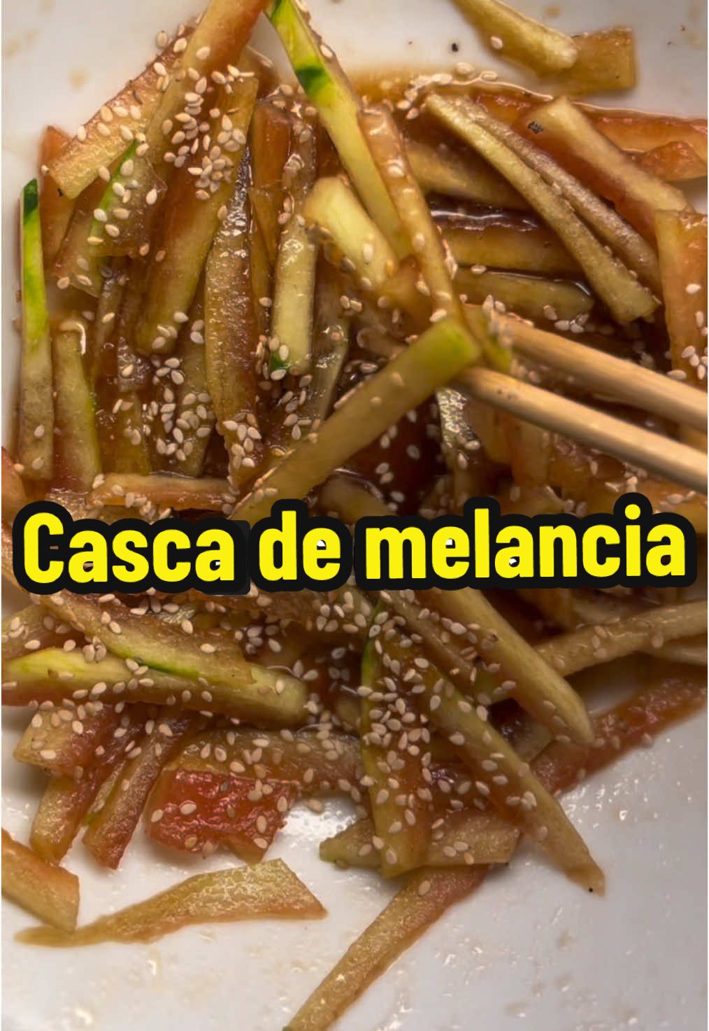 Cozinha lixo zero: salada de casca de melncia #desperdiciozero 
