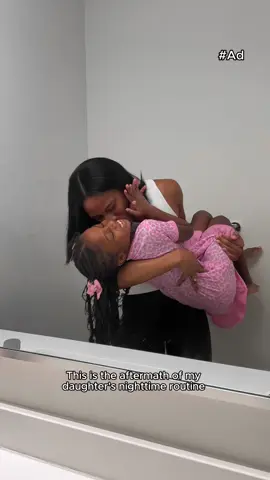 #Ad #MrCleanPartner After my daughter’s night routine, @Mr.Clean Magic Eraser Ultra Bath makes cleaning up our bathroom mess quick and easy before bed! #UltraCleanLikeMagic