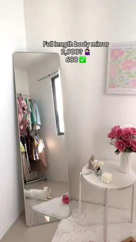 Full length body mirror on sale!! 🥹 #mirror #livingalone #fyp 