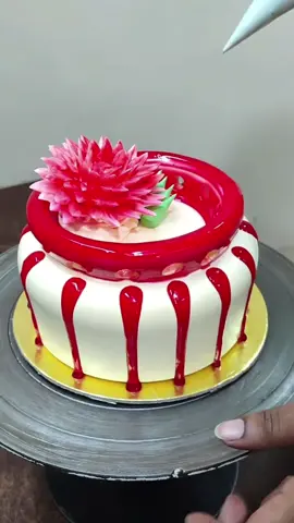 Cream Cutting Cake #cake #tik_tok #cakedecorating #foruyou @decoration cake @Food internacional @foodtiktokcake 