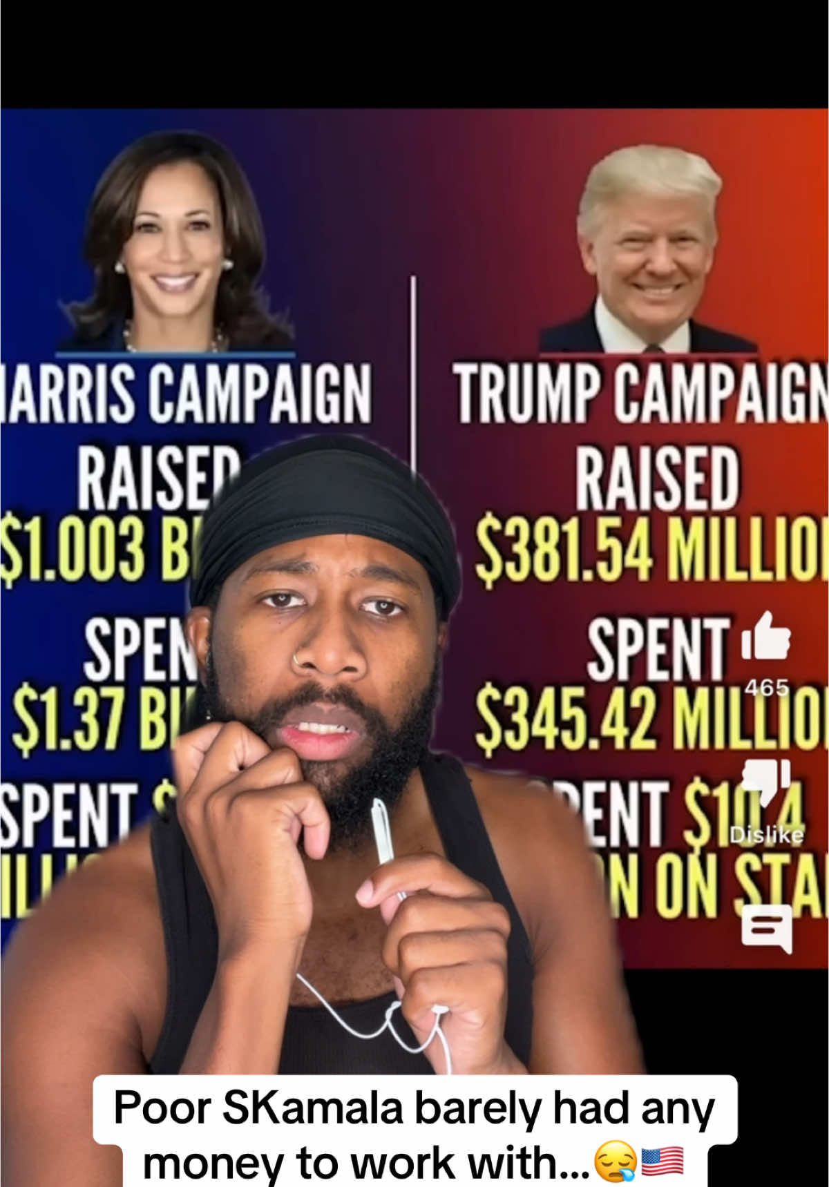 Poor SKamala barely had any money to work with…😪🇺🇸 #maga #kamala #trump
