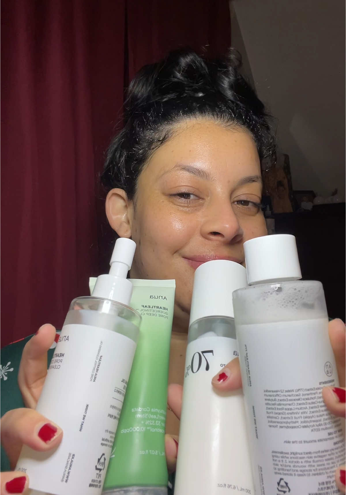 Skincare review!!❤️#nightroutine#nightskincareroutine#anuaskincare#lorealparis#anuaskincareproducts#torridendiveinserum 