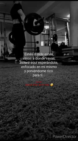 enfócate en tí amig@, todo a su debido tiempo. #gym #espera #todotermina #confioenti #llegamiprime #amordetuvida #soledad #desamor #ilusión #sad #gymrat #gimnasio #teesperaré 