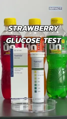 น้ำอัดลมกลิ่นสตอเบอรี่ จะมีกลูโคสเท่าไหร่กันนะ ? #ไทเทรต #วิทยาศาสตร์ #rapidtest #glucose #glucosetest 