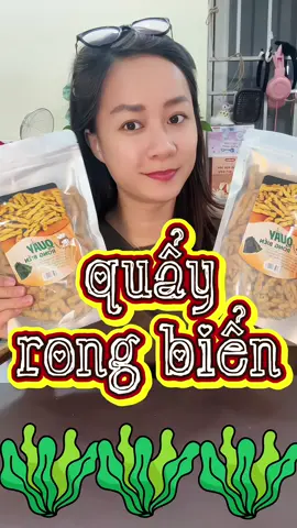 Quẩy rong biển giòn tan càng ăn càng cuốn đây các tín đồ ăn vặt ơiiiiii 😆 #quayrongbien #quay #quaygion #reviewdoan #angireviewdo #ngoamcathegioi 