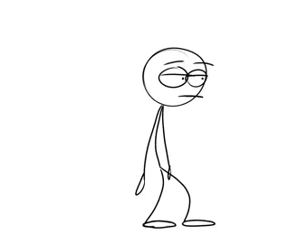 scared guy #fyp #animation #cartoon #stickman #scared