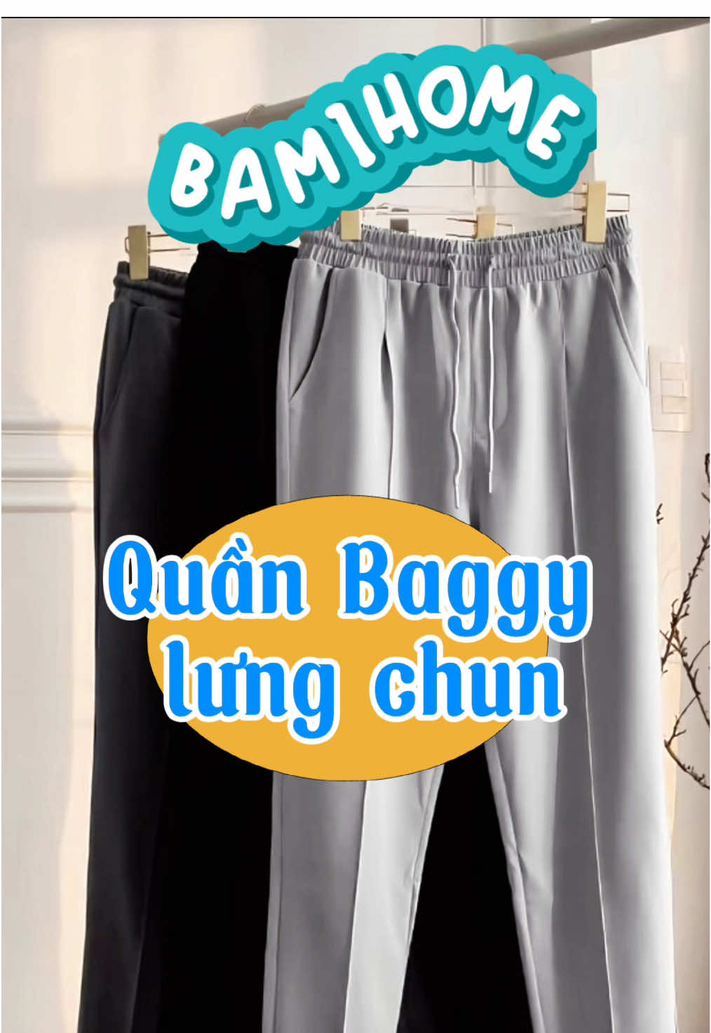 QUẦN BAGGY LƯNG CHUN BAMIHOME THOẢI MÁI VẬN ĐỘNG MỀM MẠI #QUẦNTHUN #lưngchun #quầnbaggy #quầnnam #BAMIHOME #quanlungchun #quanthunnam #quanthethao 