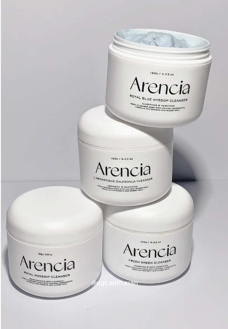 Arencia Royal Blue Hyssop Cleanser💙🦋 @Arencia  #arencia #mochicleanser #viral #arenciaroyalbluehisopcleanserricecakesoap