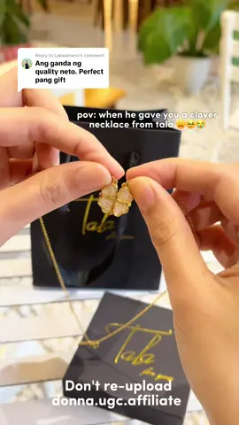Replying to @Lakwatsero So true! Nontarnish, hypoallergenic and ganda pa ng design at may pabox and paper bag pa! 🫶✨ #talaforyou #talaforyounecklace #minimalistnecklace #twofernecklace #clovernecklace #2waynecklace #giftforher #giftideas #christmasgifts #fyp #viral #trending 