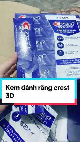 Kem đánh răng đã về rồi#phuongle #bongtaytrangsakura #kemdanhrangcrest3dwhite 