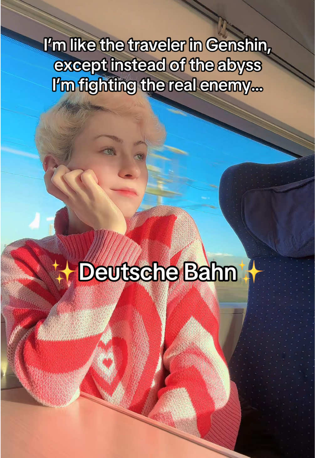 the final boss fight… (DB won today) #genshin #traveler #travelergenshinimpact #deutschebahn #hoyoverse #relatable #germany #chillguy 