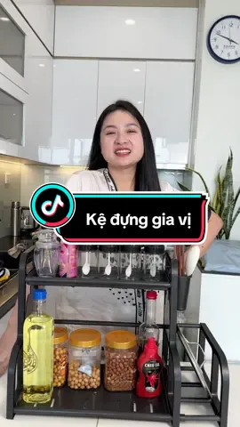 Kệ đựng gia vị nhà bếp 2 tầng tiện lợi #colannhacua016 #giadungtienich #giadung #kegiavi #kegiavinhabep #kedunggiavi 